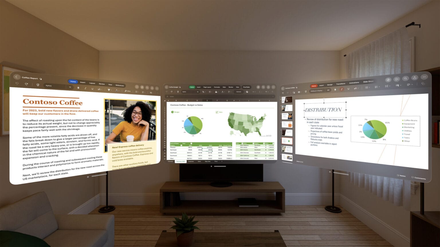 Vision Pro business apps - Microsoft 365