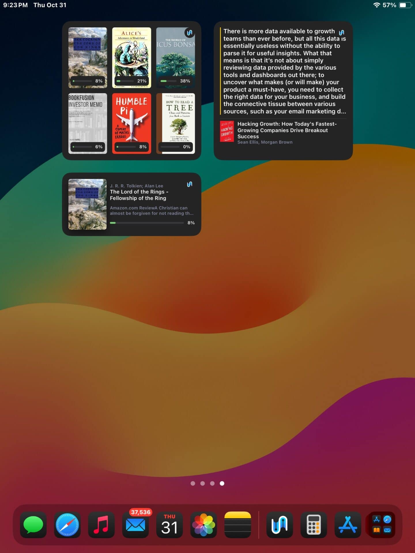 BookFusion widgets Screenshot of BookFusion widgets
