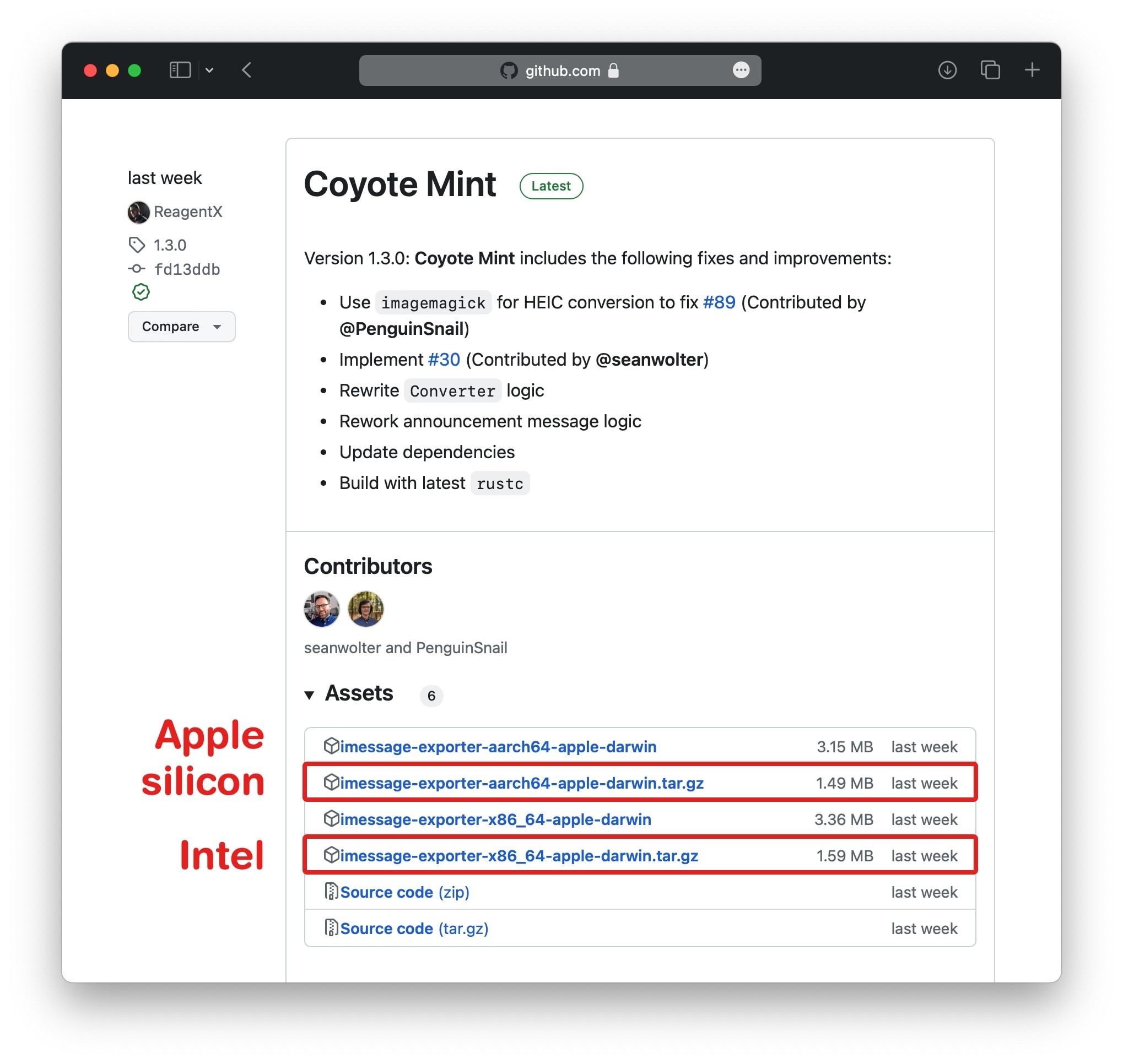 Download iMessage Exporter Download iMessage Exporter from GitHub