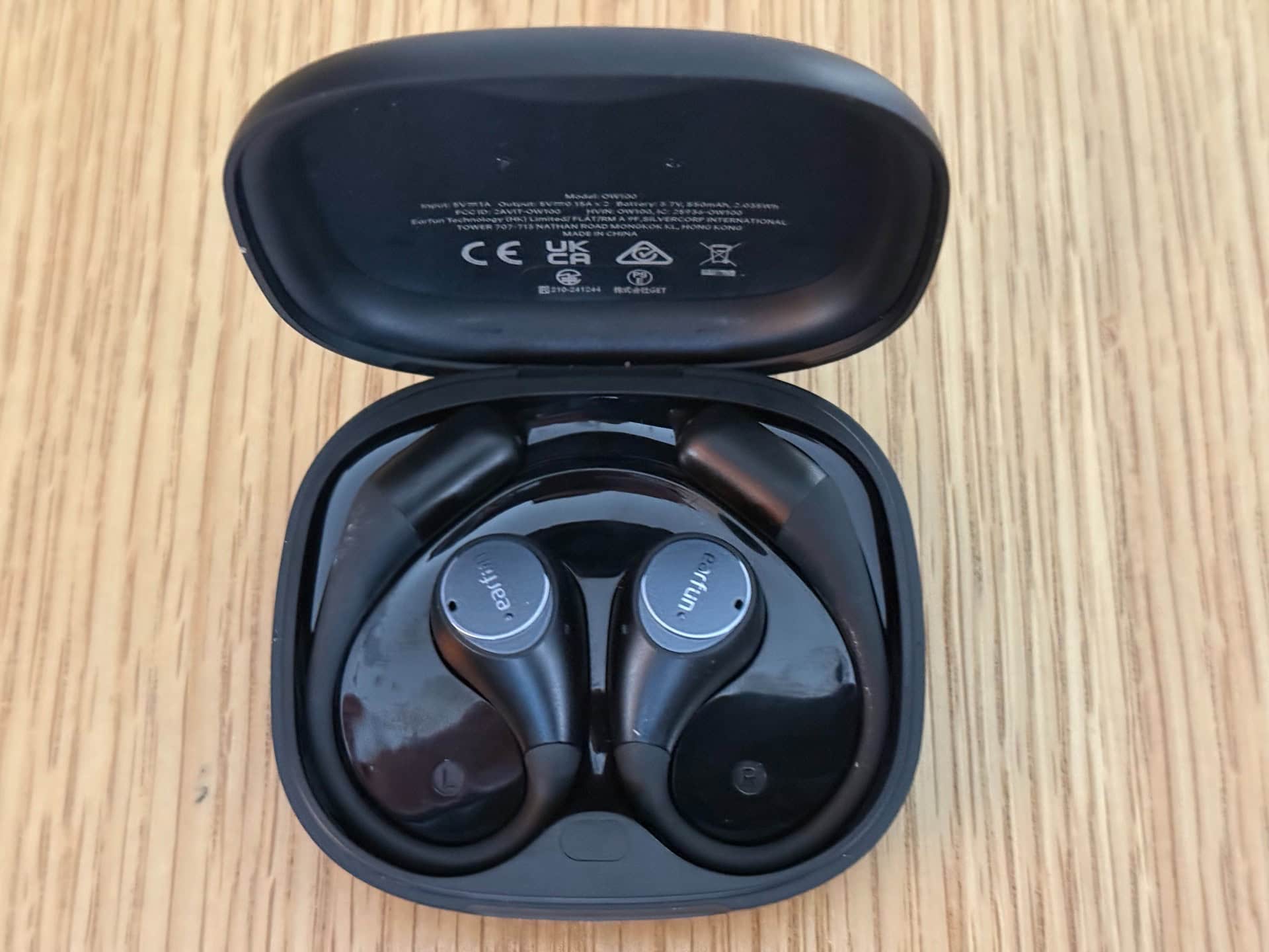 EarFun OpenJump earbuds in case EarFun OpenJump earbuds review