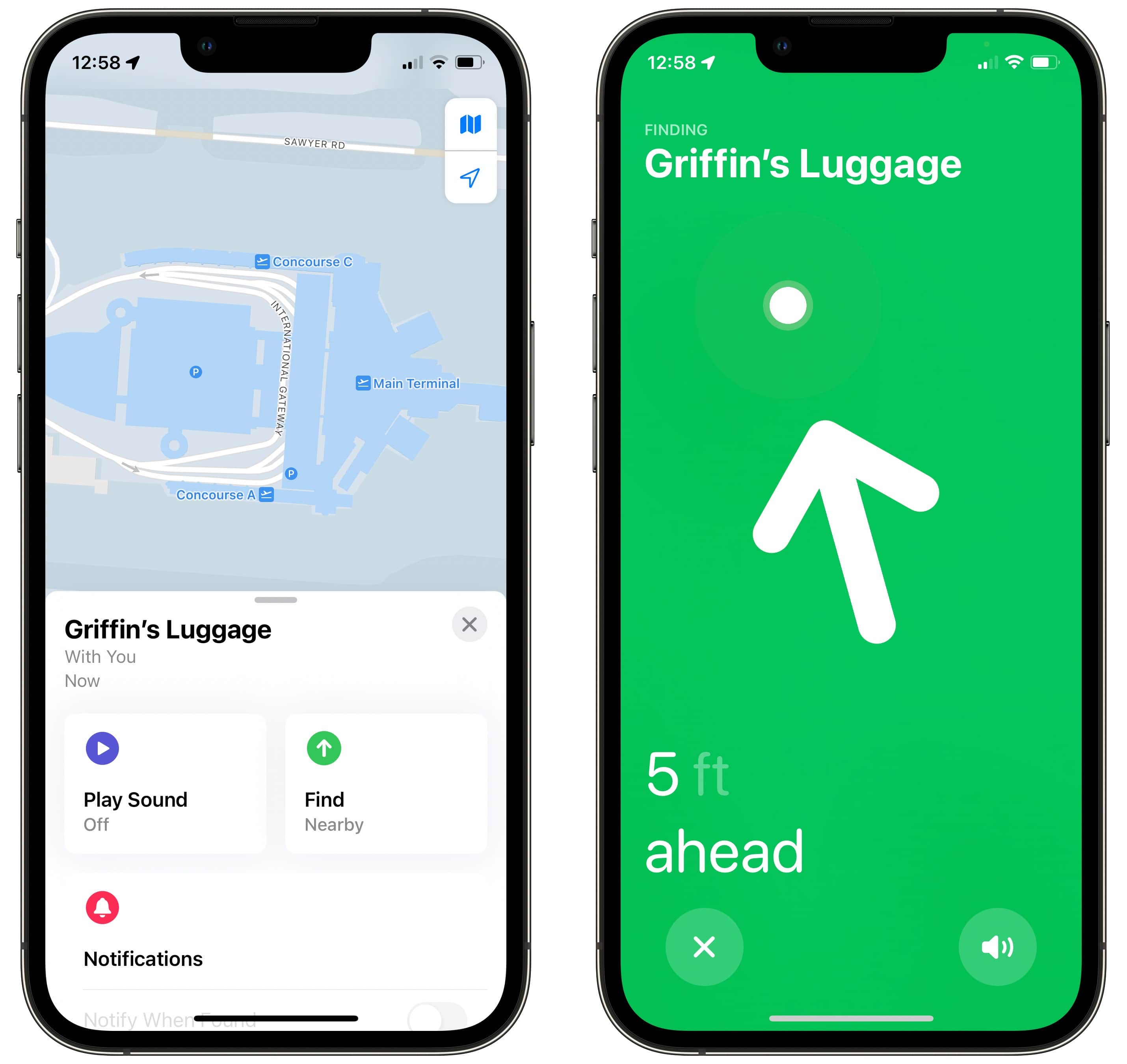 Finding Luggage with AirTags Tracking luggage in the Find My app.