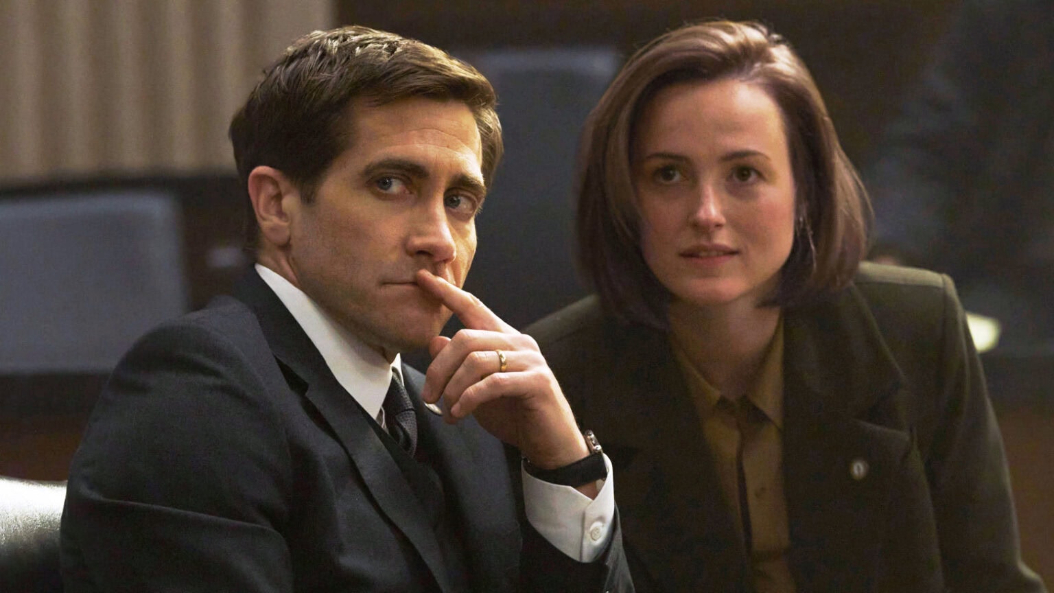 Jake Gyllenhaal and Renate Reinsve in Presumed Innocent, now streaming on Apple TV+.