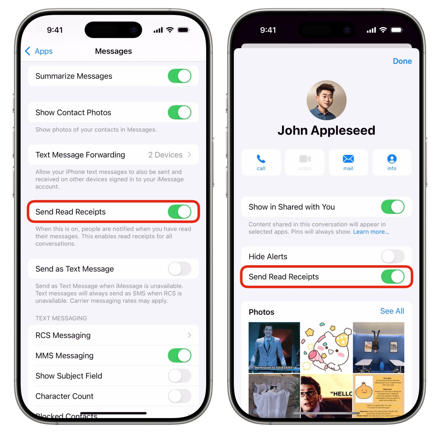 RCS Read Receipts Enabling read receipts for RCS messaging