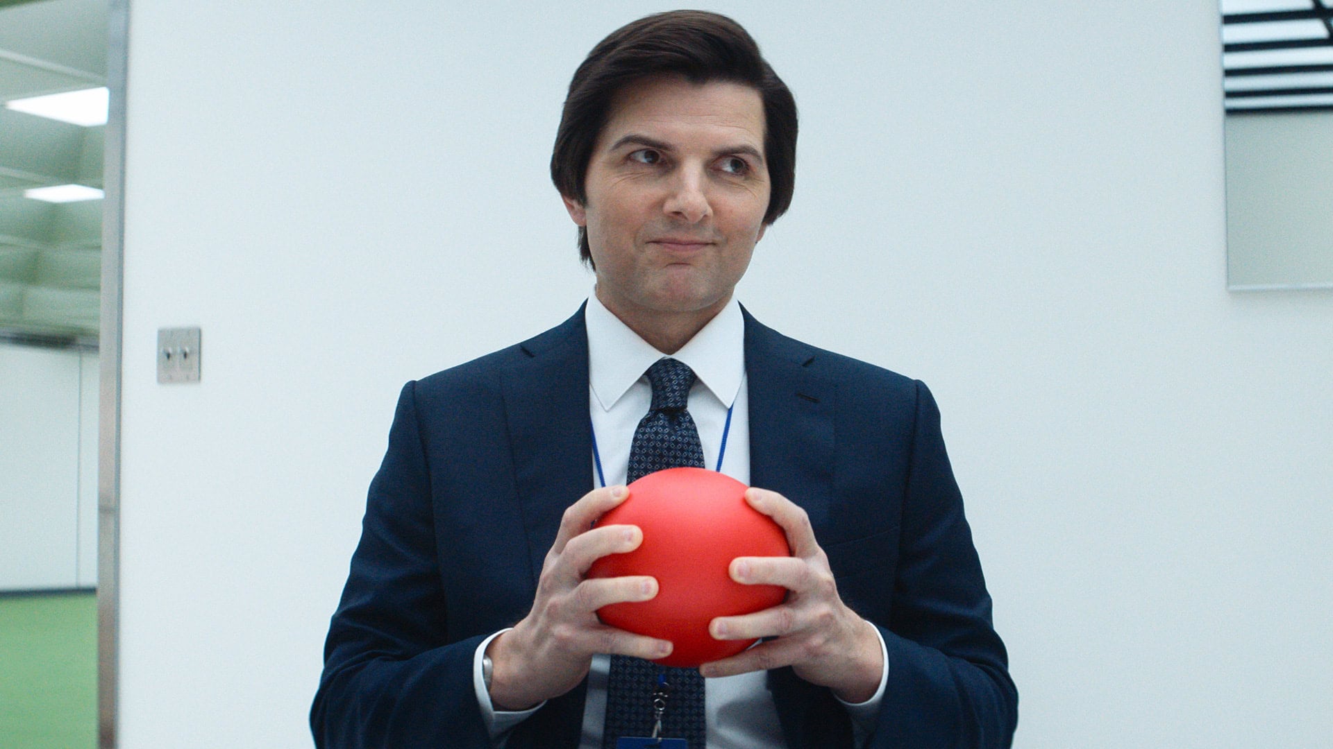 Severance s2 ep1 Mark S with ball Severance season 2 episode 1 recap